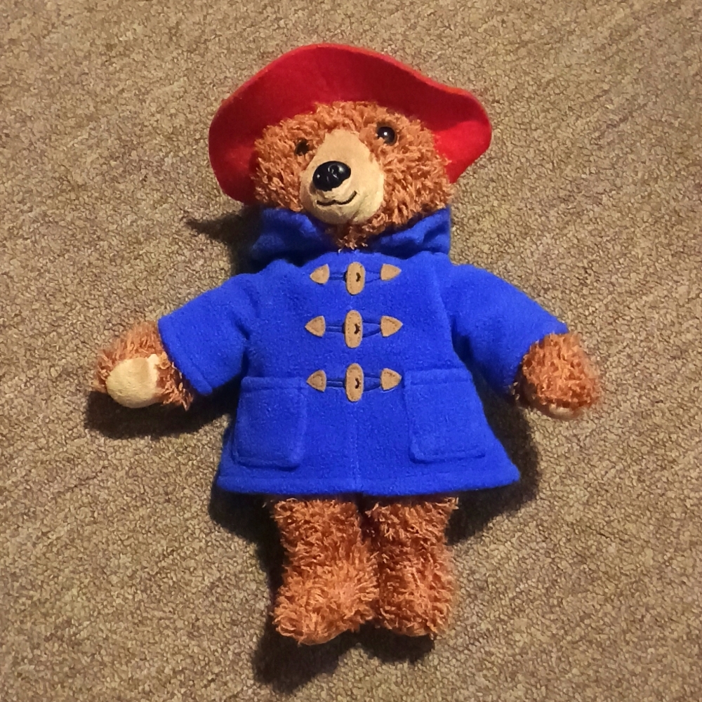 Tottoy Paddington Teddy Bear 10" Plush Stuffed Animal with Blue Coat Red Hat - Picture 7 of 15